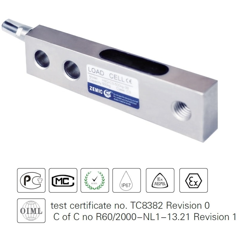 H8Q Zemic Load Cell Low Profile Shearbeam Load Cell