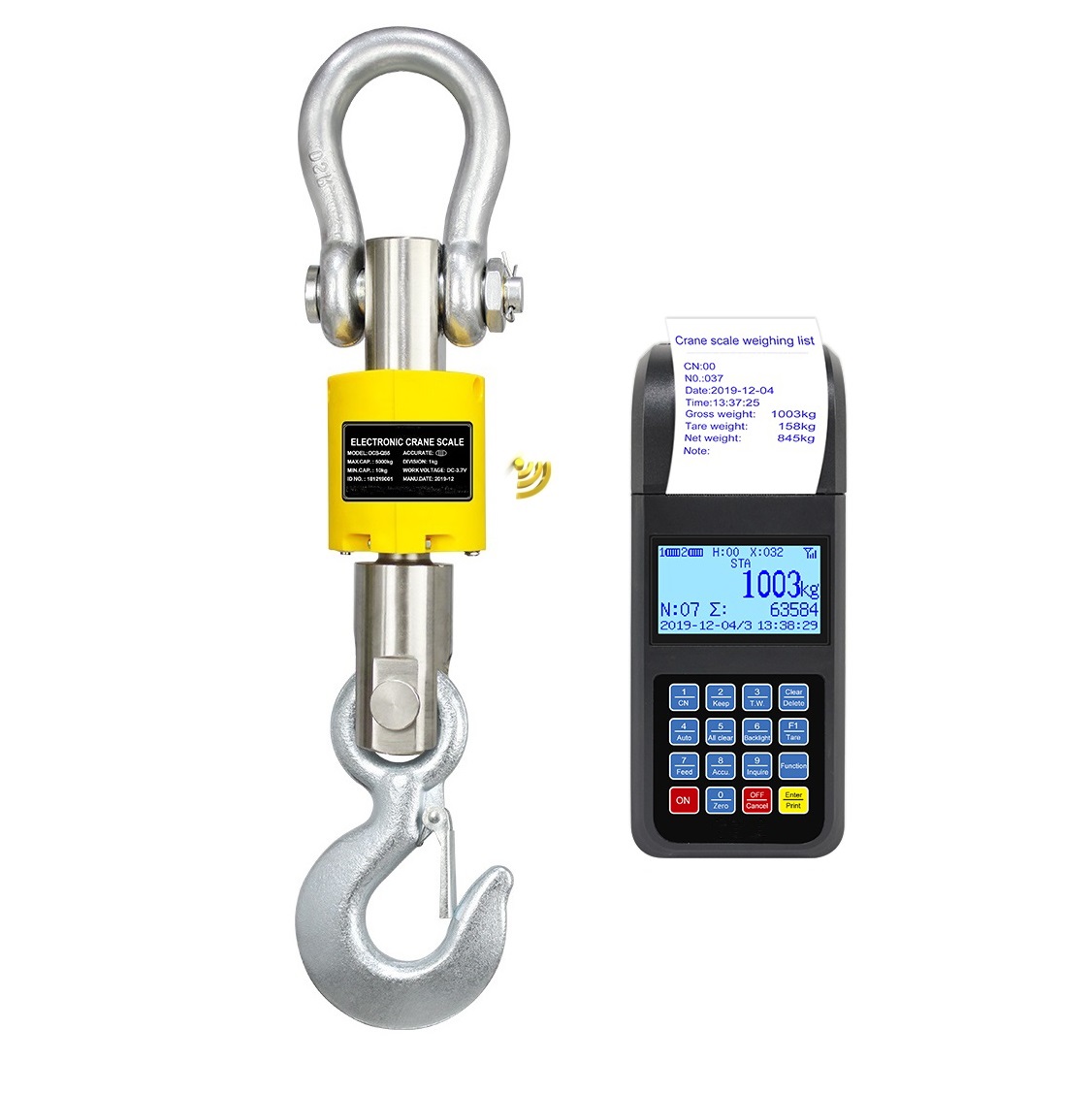 SAINTBOND China Wireless Crane Scale Manufacturer Digital Hanging Crane Scale 1000/2000/3000/5000/10000KG