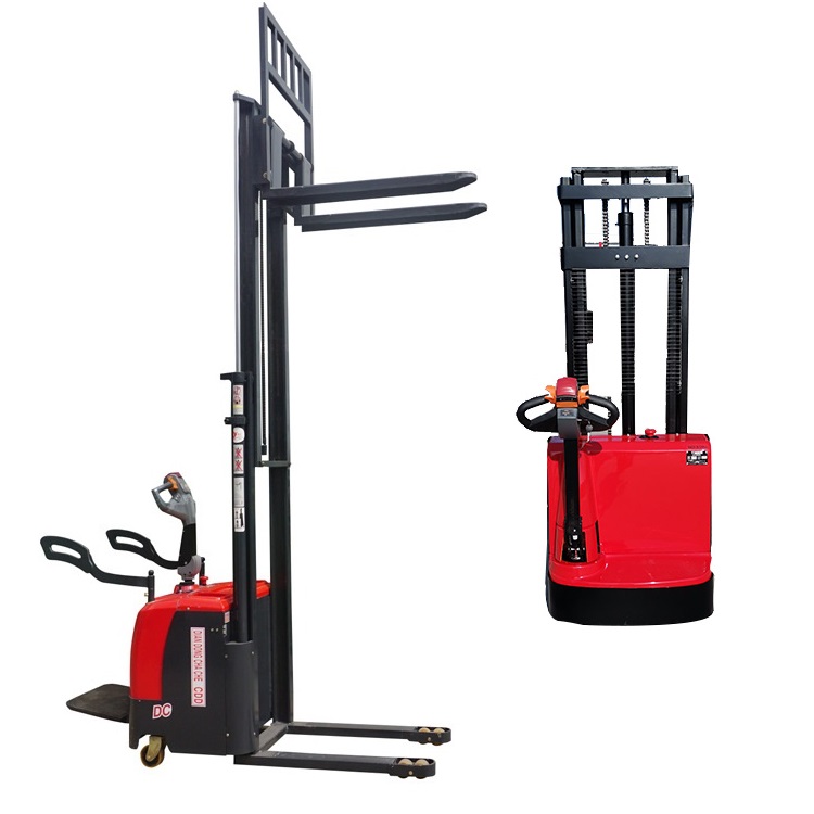 China New Full Electric Stacker Portable Self Loading Stacker