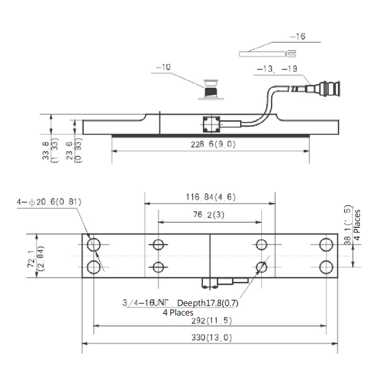 H10G2 Beam Load Cell ZEMIC Load Cell