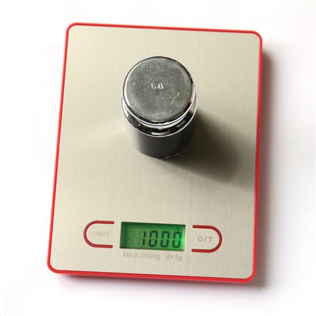 KS0002 Stainless Steel Food Scale Kitchen Scale with Widescreen LCD Screen