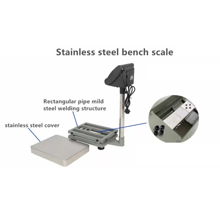 WS0100 Stainless Steel Bench Scale Industrial Precision Bench Scale