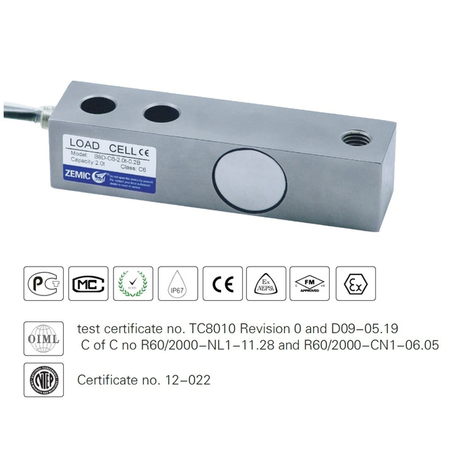 B8D Stainless Steel Shear Beam Load Cell