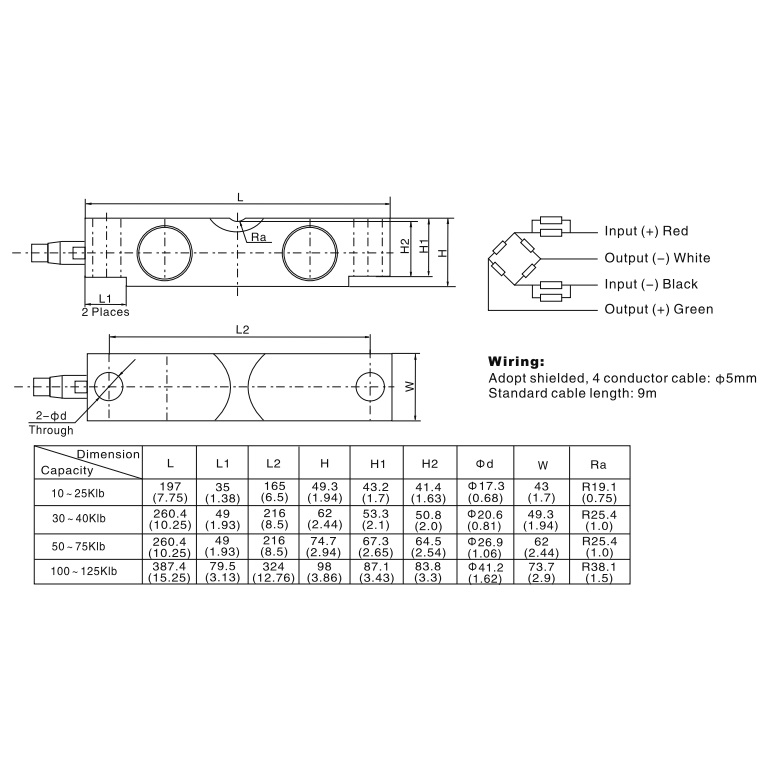 B9N Shear Beam Load Cell ZEMIC Load Cell