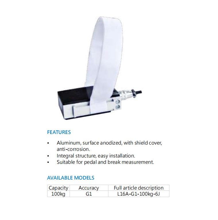 L16A Pedal Force Load Cell Zemic Load Cell 