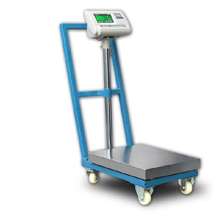 WS0121 Bench Shipping Scale Floor With Lockable Casters
